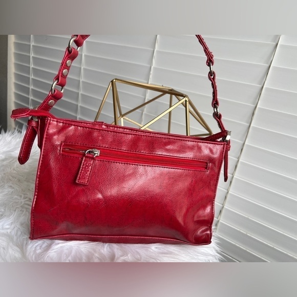 Botelli red silver hardware chain handbag - Picture 6 of 13